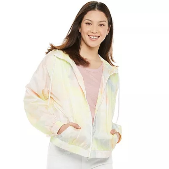 Pink Republic Jackets & Blazers - NWT Pink Republic Hooded Windbreaker, XS